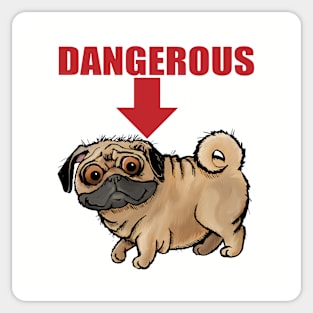 Funny pug Sticker